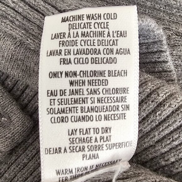 Petite Sophisticate Ribbed Cardigan & Top Set | EUC | SP | Gray - Picture 16 of 16